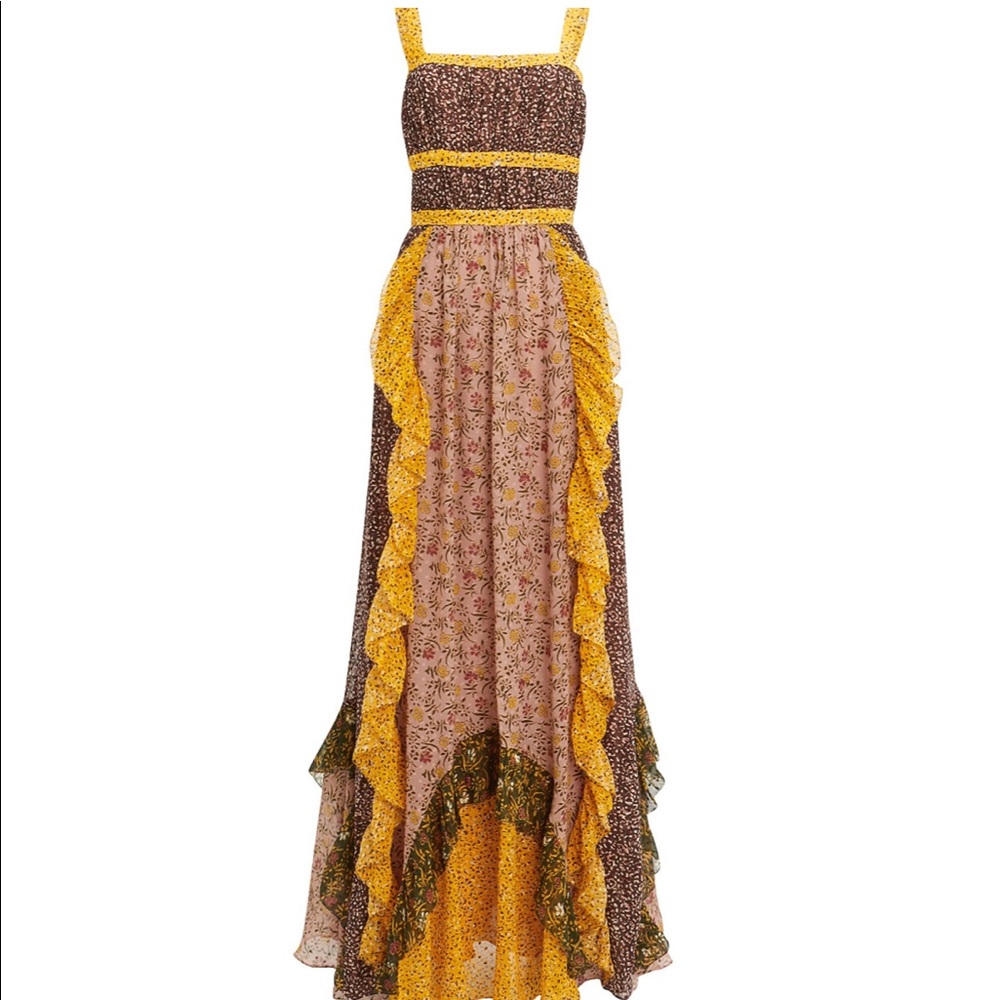 ULLA JOHNSON Brie Silk Maxi Dress Size 0 NWT